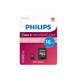 Card Memorie Micro Sdhc, Cu Adaptor Sd, Clasa 10, Philips - 16gb