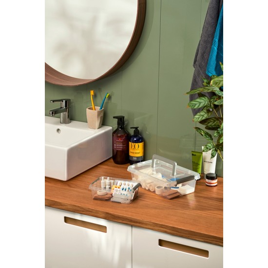 Cutie Plastic Cu Capac, Pt Alimente, Antibacteriala, 2 Buc/set, Orplast Nanobox - Capacitate 650ml