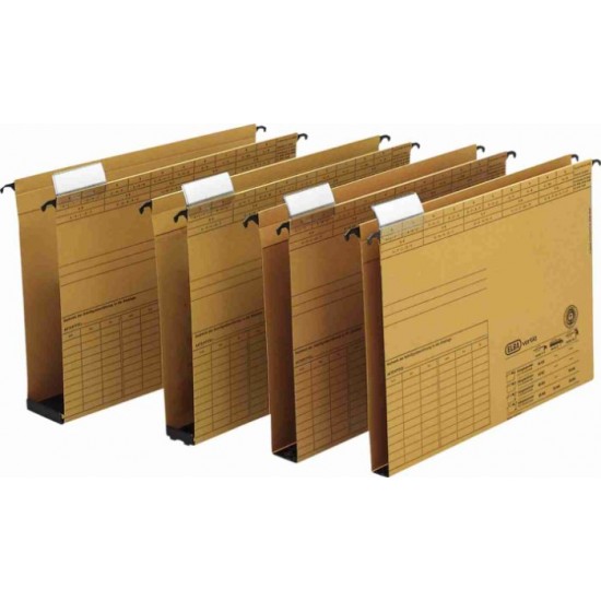 Dosar Suspendabil Cu Burduf 40mm , Carton 320g/mp, Bagheta Metalica, Elba Vertic - Kraft