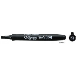 Marker Artline Supreme Calligraphy, Varf Tesit Din Fetru 5.0mm - Negru