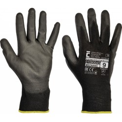 Manusi Protectie Evolution, Standard En420, Degete Si Palma Cu Polyurethan - Marime 10 - Negre