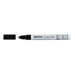 Marker Cu Vopsea Optima Paint 3713, Varf Rotund 2.0mm, Grosime Scriere 1-2mm - Negru