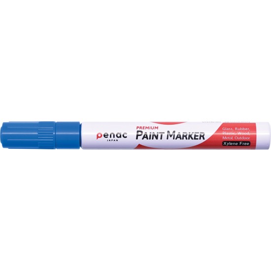 Marker Cu Vopsea Penac, Rezistent La Temperaturi Inalte, Varf Rotund, Grosime Scriere 2-4mm - Albast