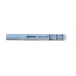 Marker Cu Vopsea Optima Paint 3710, Varf Rotund 4.5mm, Grosime Scriere 2-3mm - Alb