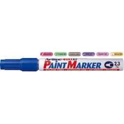 Marker Cu Vopsea Artline 400xf, Corp Metalic, Varf Rotund 2.3mm - Albastru