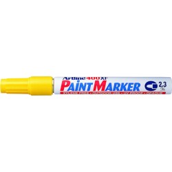 Marker Cu Vopsea Artline 400xf, Corp Metalic, Varf Rotund 2.3mm - Galben