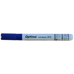 Marker Cu Vopsea Optima Paint 3713, Varf Rotund 2.0mm, Grosime Scriere 1-2mm - Albastru