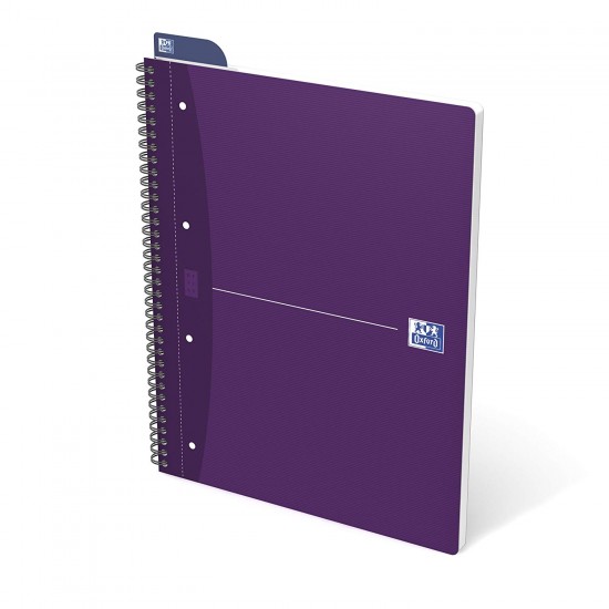 Caiet Cu Spirala A4+, Oxford Office Essentials, 90 File - 90g/mp, Scribzee, 4 Perf. - Dictando
