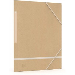 Mapa Carton Reciclat, Cu Elastic Pe Colturi, 5 Buc/set, Oxford Touareg - Kraft/dungi Culori Asortate