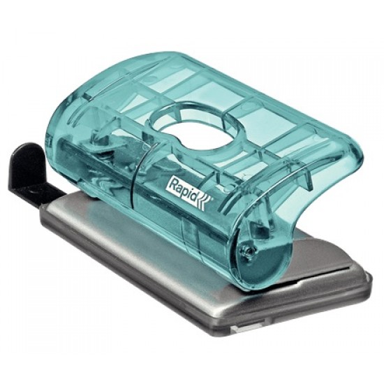 Perforator Plastic Rapid Colour"breeze Fc5, 10 Coli, Cutie, Albastru
