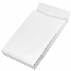 Plic C4 (229x324mm), Cu Burduf De 38mm, Lipire Siliconica, 250 Buc/cutie, Office Products - Alb
