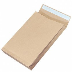 Plic C4 (229x324mm), Cu Burduf De 38mm, Lipire Siliconica, 250 Buc/cutie, Office Products - Kraft