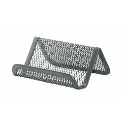 Suport Metalic Mesh, Pentru Carti De Vizita, Q-connect - Silver
