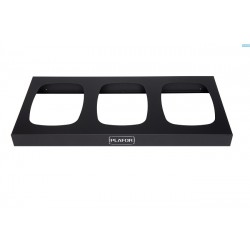 Suport Metalic Pentru 3 Cosuri Reciclare Selectiva (3 X 45l), 102 X 40.5 X H13cm, Plafor Sort